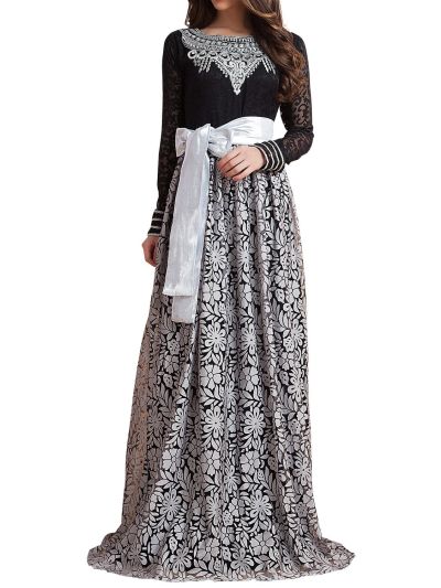  Arabic Dubai Party Maxi Dress