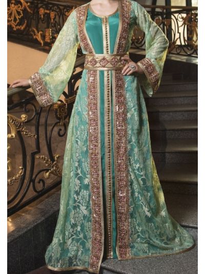 Designer Hand Beaded Abaya 