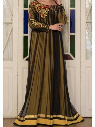 Embroidered Full Sleeve Formal Wedding Abaya