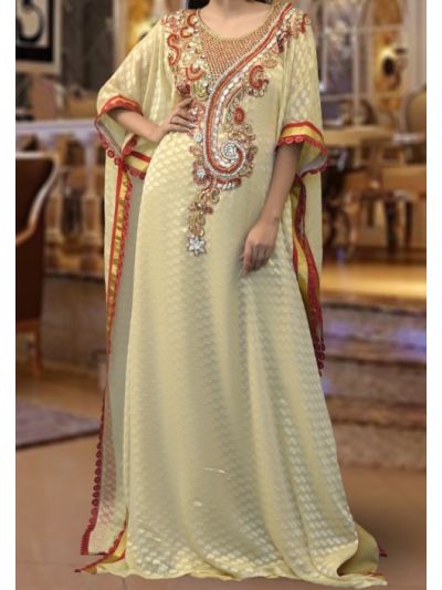 Dubai Ladies Embroidered Kaftan