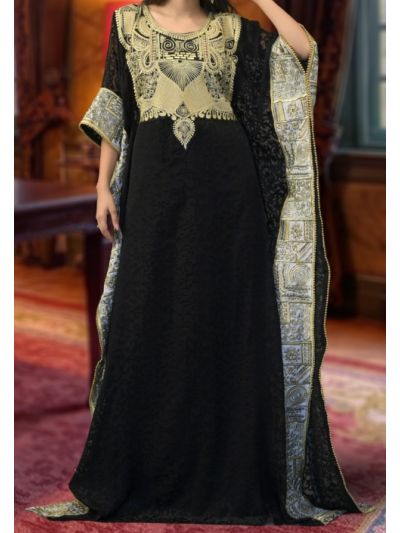 Black Arabic Style Kaftan