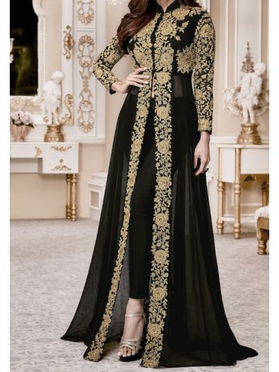 Multi Color Stylish Embroidered Anarkali Salwar Kameez