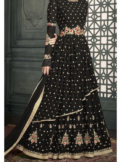 Designer Georgette With Beautiful Embroidered Wedding Wear Salwar Kameez