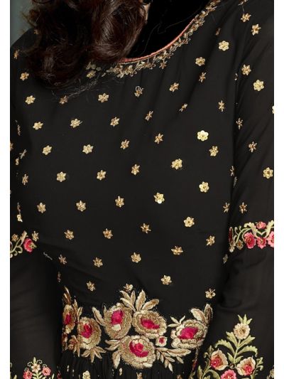 Designer Georgette With Beautiful Embroidered Wedding Wear Salwar Kameez