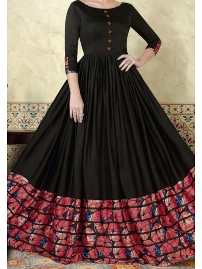 Black Anarkali Salwar Kameez