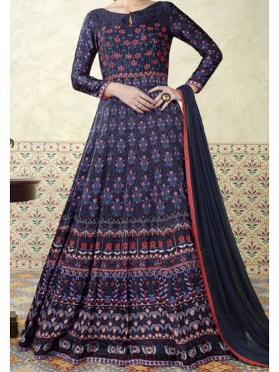 Navy Blue Anarkali Salwar Kameez