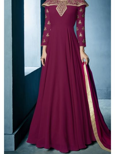 Pink Love Contrast Embroidered Salwar Kameez