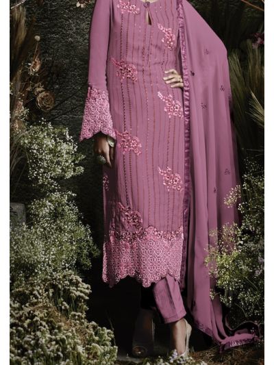 Fancy Pink Embroidered Salwar Kameez