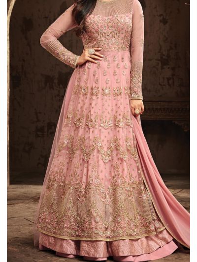 Pink Heavy Look And Beautiful Embroidered Party Wear Salwar 