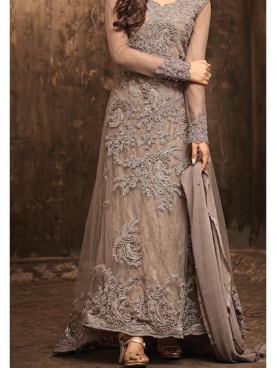 Light Purple Heavy Look And Beautiful Embroidered Party Wear Salwar Kameez