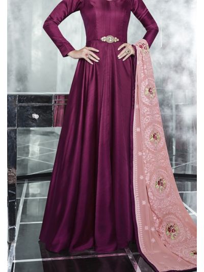 Purple Designer Dress Fancy Salwar Kameez