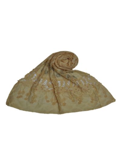 Diamond Work Heavy Lace Hijab With Fringe's All Over The Stole
