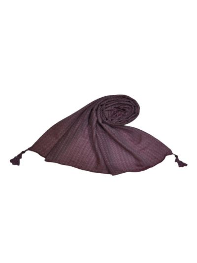 Circular Design All Over The Stole With Fringe's At The Border