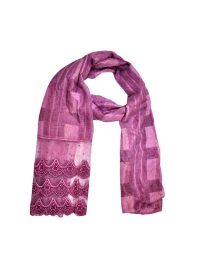 Designer 3 Liner Mountain Design Hijab - Pearl On Every Design