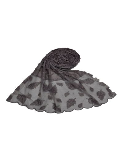 Diamond Studed - Big Leaves On Net - Big Box Multi Design Checkered On The Hijab