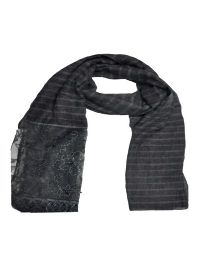 Rich Diamond Work - Stripes and Embroidered Liner