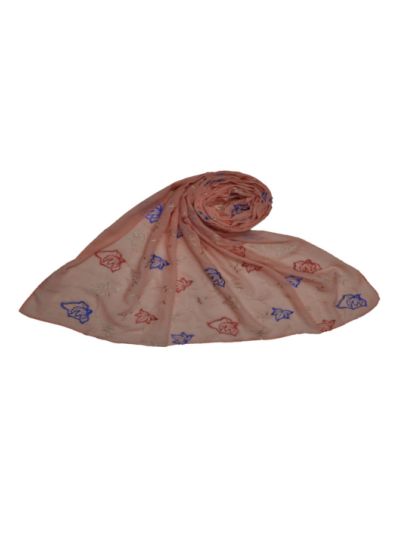 Ari Full Embroidered Design On The Entire Stole