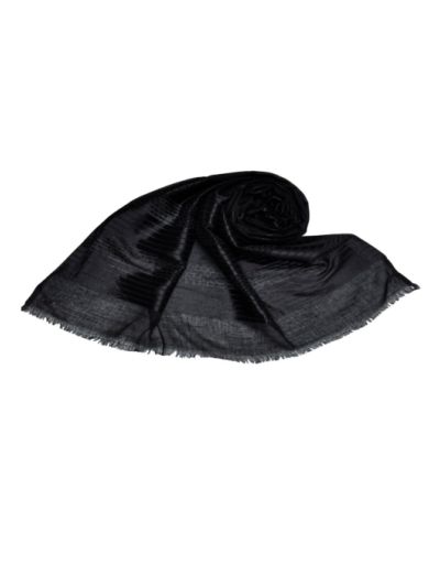 Self Embroidered Design - Stripes and Checkered All Over The Hijab