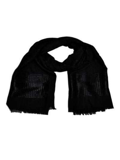 Self Embroidered Design - Stripes and Checkered All Over The Hijab
