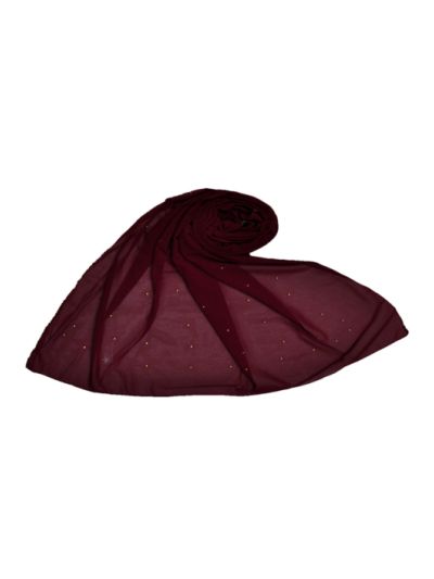 Diamond Studed - Gold Diamond Over The Side's Of Hijab