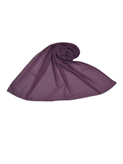 Diamond Studed - Gold Diamond Over The Side's Of Hijab