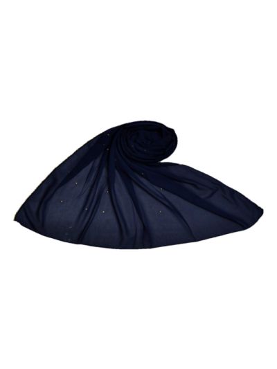 Diamond Studed - Gold Diamond Over The Side's Of Hijab