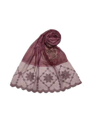 Kite Shaped Design On Net With Glittery Diamonds On Scarf