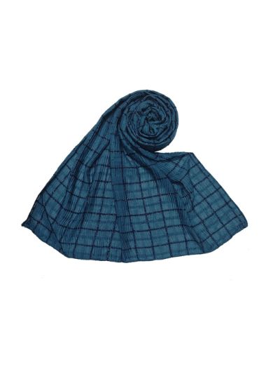 Box Checkered Glittery Stole