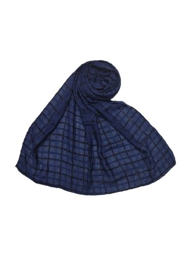 Box Checkered Glittery Stole