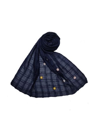 Box Checkered With Moti and Flower Design