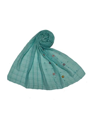 Box Checkered With Moti and Flower Design