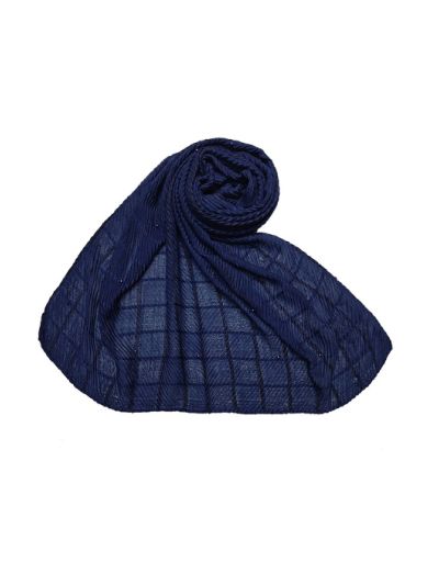 Box Checkered Moti Studded Stole