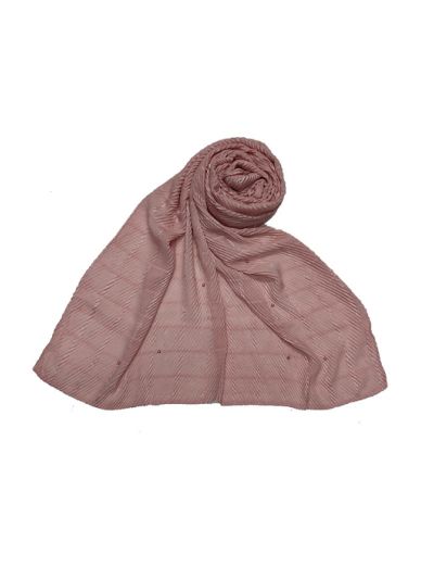 Box Checkered Moti Studded Stole