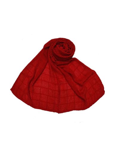 Box Checkered Moti Studded Stole