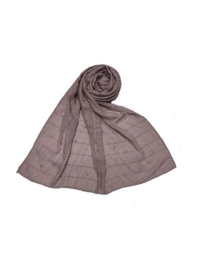 Box Checkered Moti Studded Stole
