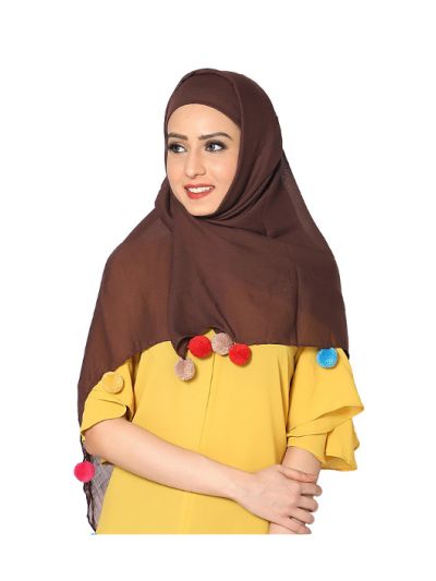 Stole With Colorful Fringe's