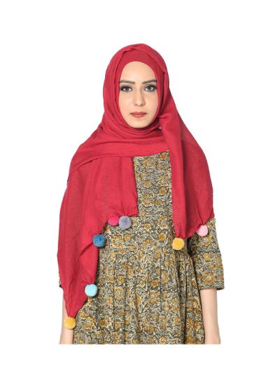 Stole With Colorful Fringe's