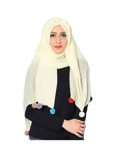 Stole With Colorful Fringe's