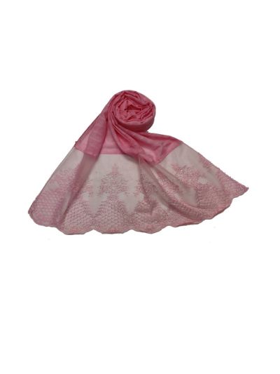 Lamp Design On Scarf With Diamonds Stole