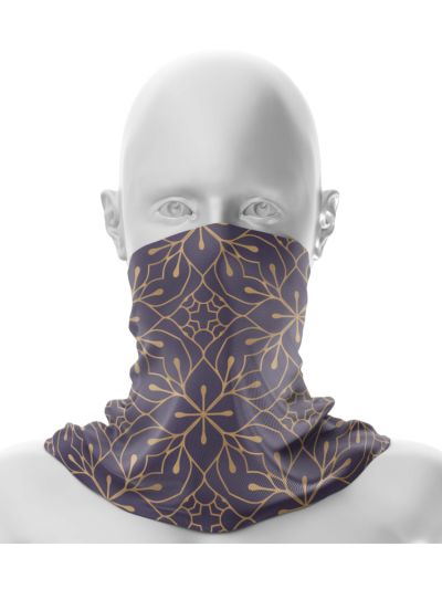 Printed Islamic Design Neck Gaiter / Bandana