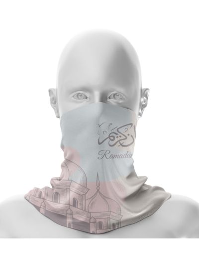 Printed Ramadan Kareem Neck Gaiter / Bandana