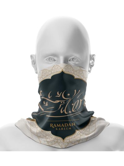 Printed Ramadan Kareem Neck Gaiter / Bandana