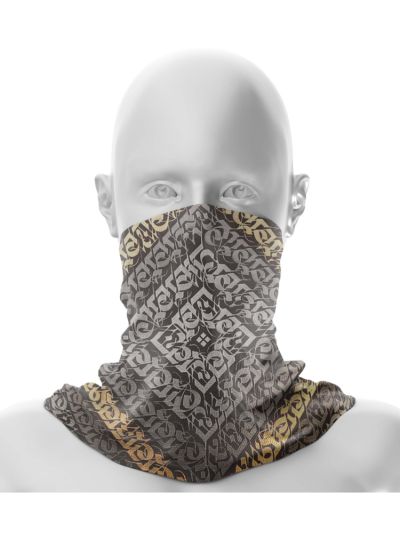 Printed Arabic Calligraphy Neck Gaiter / Bandana