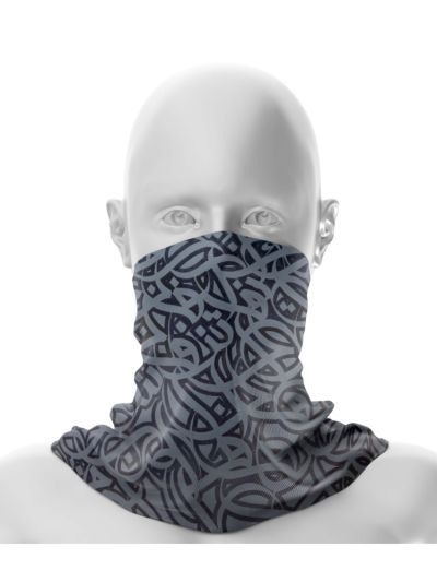 Printed Arabic Calligraphy Neck Gaiter / Bandana