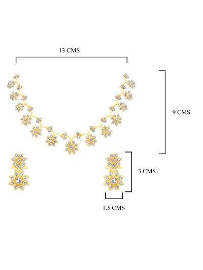 Stylish Gold Plated Collar Necklace set