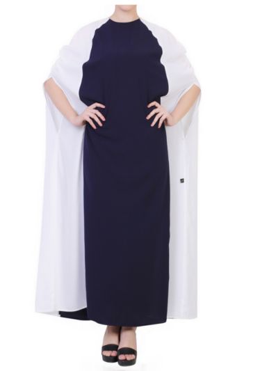 Sleeveless Cape in Dual Color