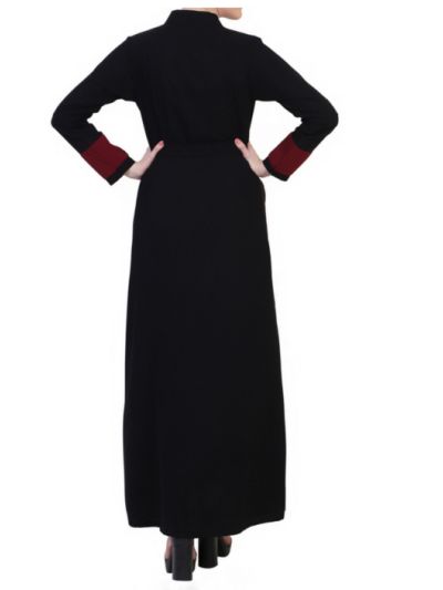 Dress With Attached Shrug And A Belt