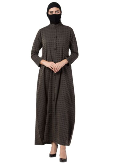 Front Open Dress in Poly Cotton