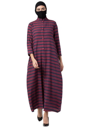 Front Open Dress in Poly Cotton