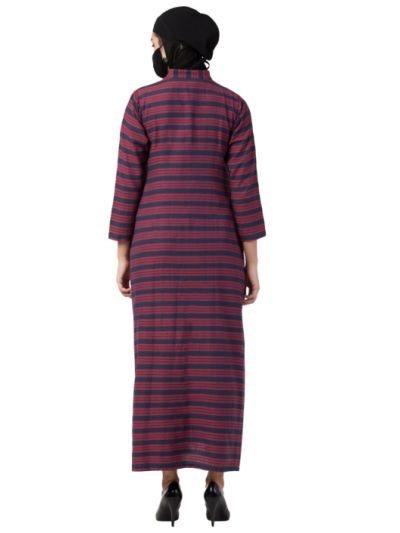 Front Open Dress in Poly Cotton